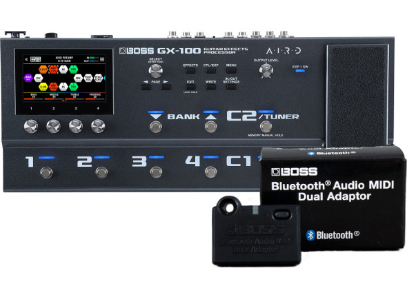 <b>BOSS GX-100 Pedaleira chão Multi-efeitos profissional para Guitarra e Baixo visor a cores sensível ao toque BEST-SELLER</b> <b>BOSS GX-100 Pedaleira chão Multi-efeitos profissional para Guitarra e Baixo visor a cores sensível ao toque BEST-SELLER</b>